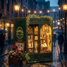 DIY Owl Bookstore Miniature Book Nook Kit with LED Lights