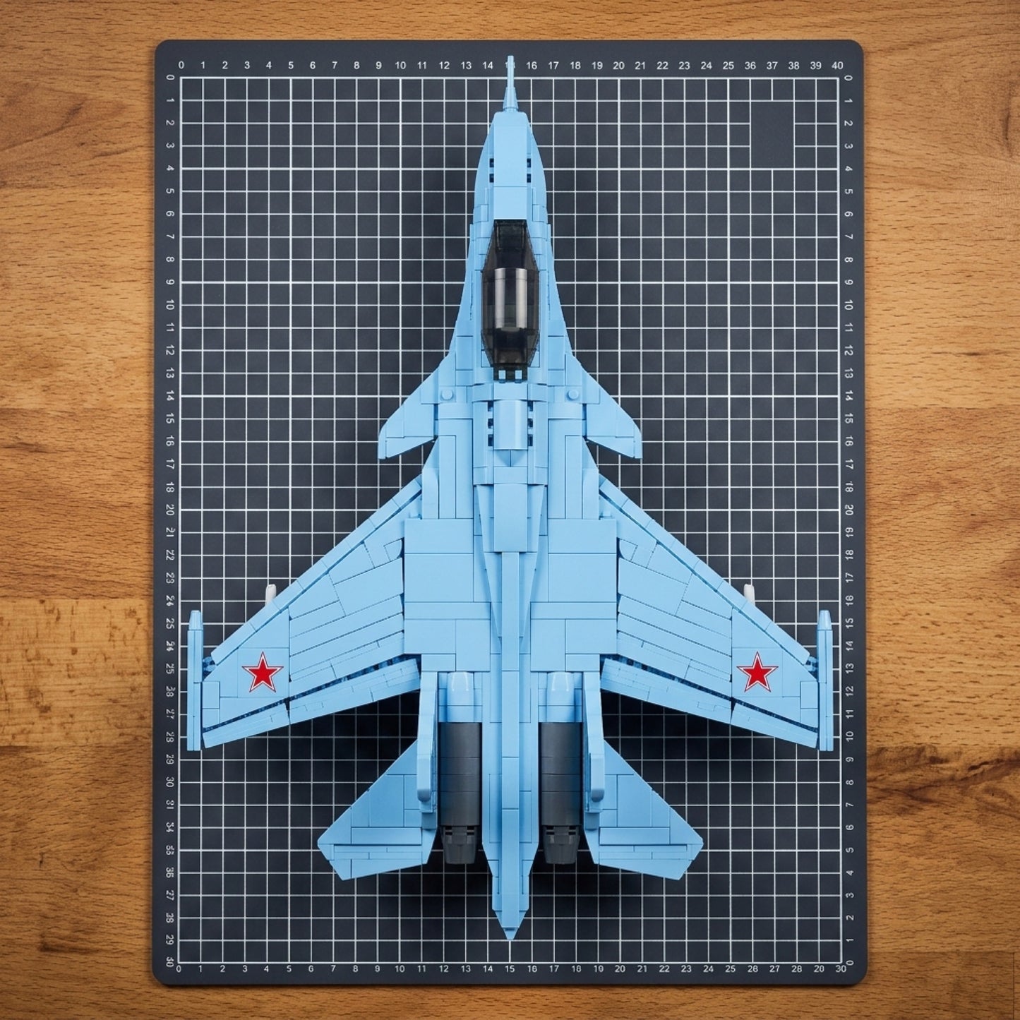 DIY Su 57 Sukhoi Fighter Jet Building Block Model Kit Stealth Military Aircraft Toy Set Technic Compatible Air Force Jet 1456 Pcs