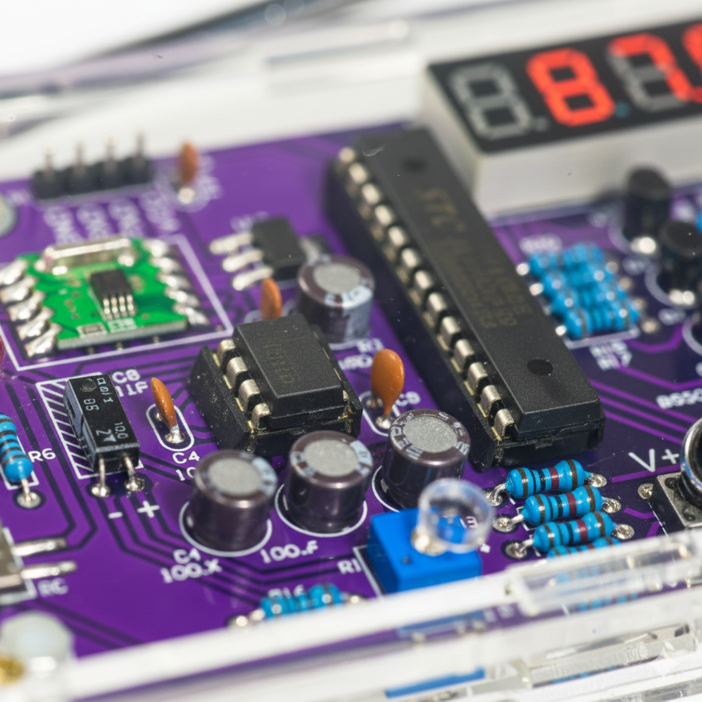 DIY FM Radio Soldering Kit with LCD Display