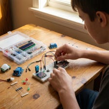 ESP32 Starter Kit with Sensors, OLED, Breadboard, STEM Electronics Learning Set