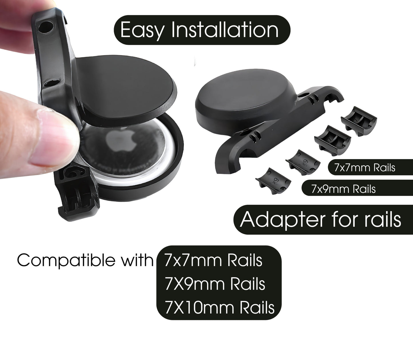 DIY Hidden AirTag Bike Mount Waterproof Anti Theft GPS Tracker Under Seat Saddle Holder Cycling Security Accessory