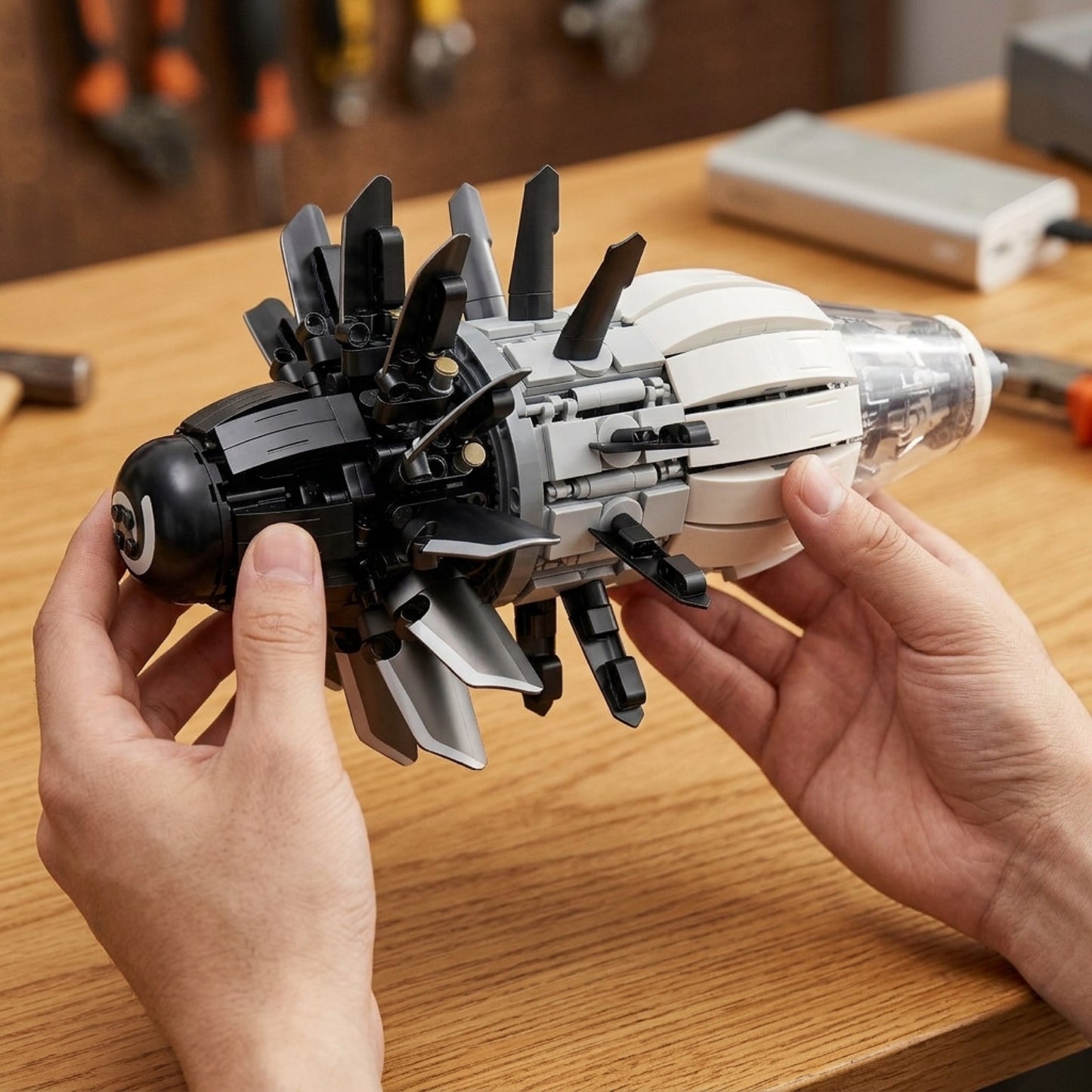 DIY Jet Engine Building Kit Technic Compatible Aircraft Model 1351 pcs