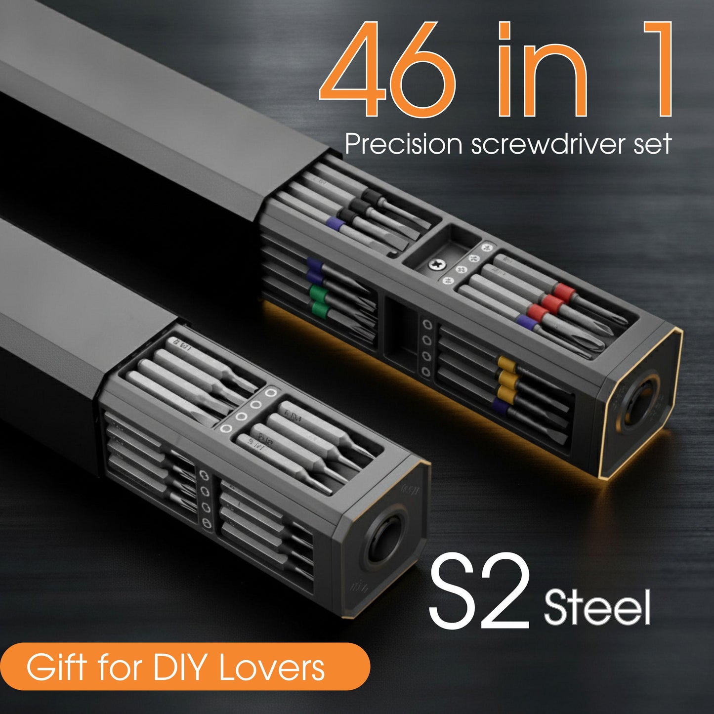 DIY Precision Magnetic Screwdriver Set S2 Steel Bits Electronics Repair Tool Kit PC Build Glasses Watch Phone Fix Gift for Him