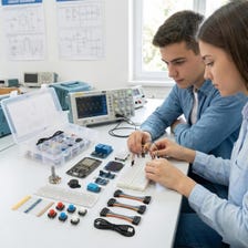 ESP32 Starter Kit with Sensors, OLED, Breadboard, STEM Electronics Learning Set