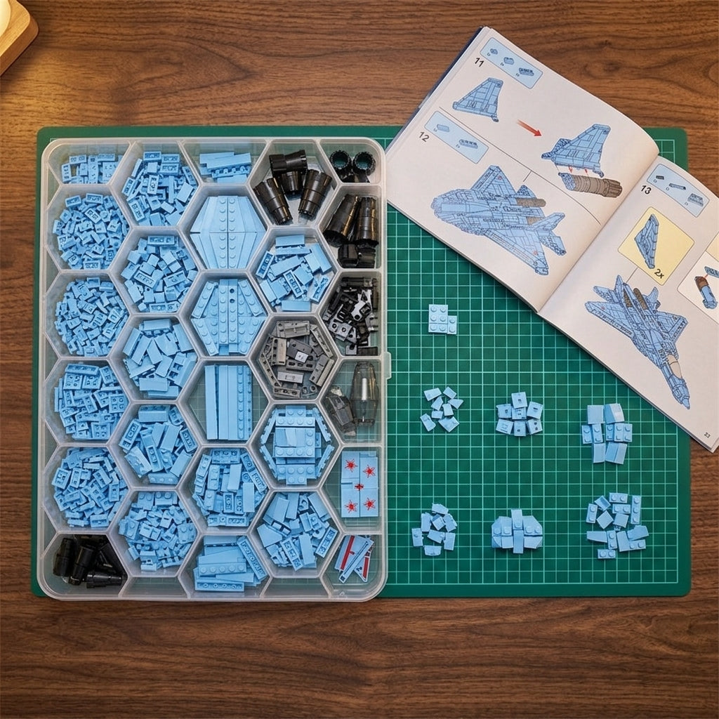 DIY Su 57 Sukhoi Fighter Jet Building Block Model Kit Stealth Military Aircraft Toy Set Technic Compatible Air Force Jet 1456 Pcs