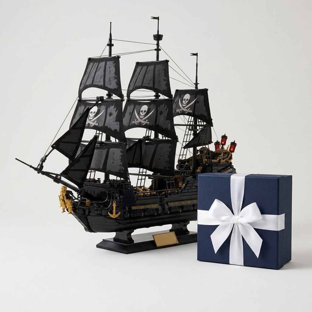 DIY Black Pearl Pirate Ship Building Blocks 4304 Piece Display Model Kit Technic Compatible Galleon Boat Toy Set