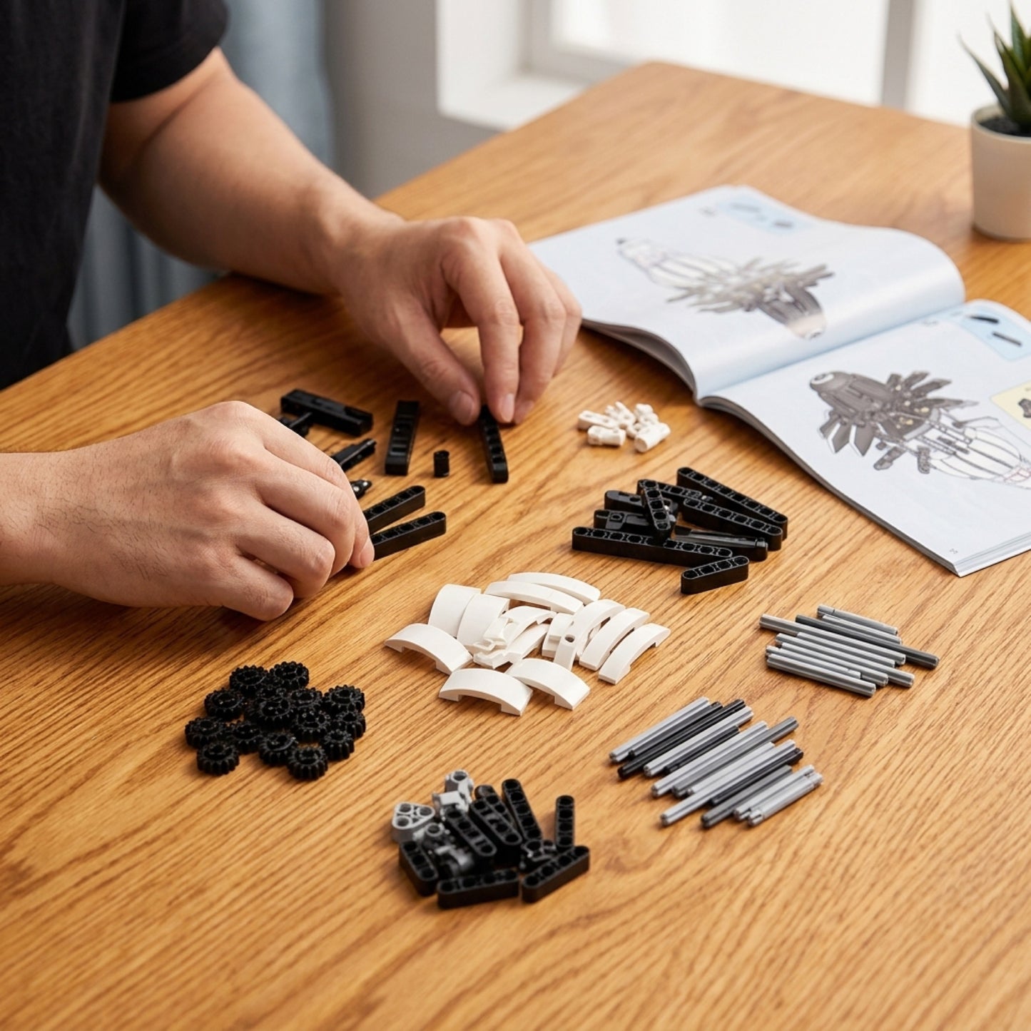 DIY Jet Engine Building Kit Technic Compatible Aircraft Model 1351 pcs