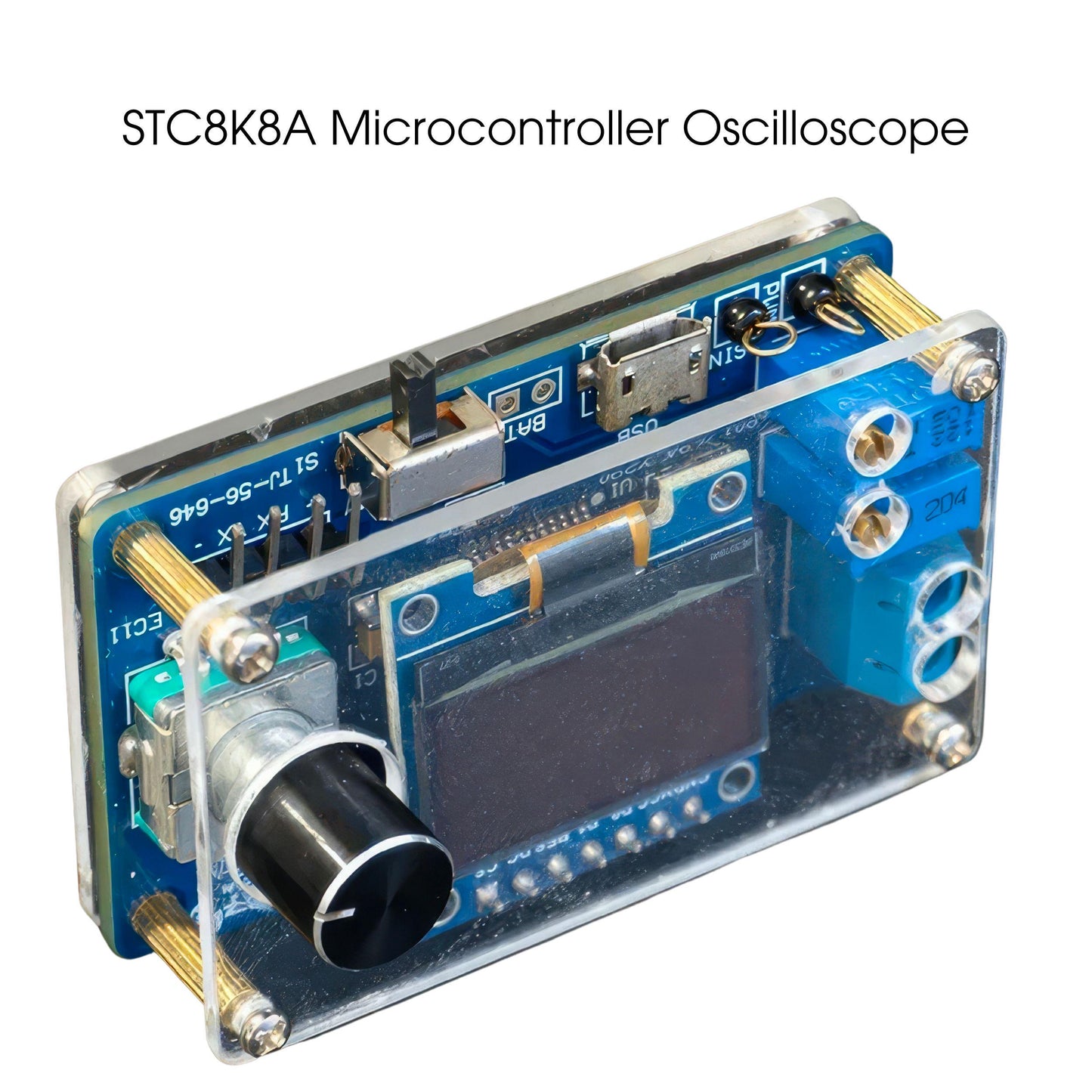 DIY Mini Digital Oscilloscope Kit | OLED Waveform Learning Project, Solder Practice Tool