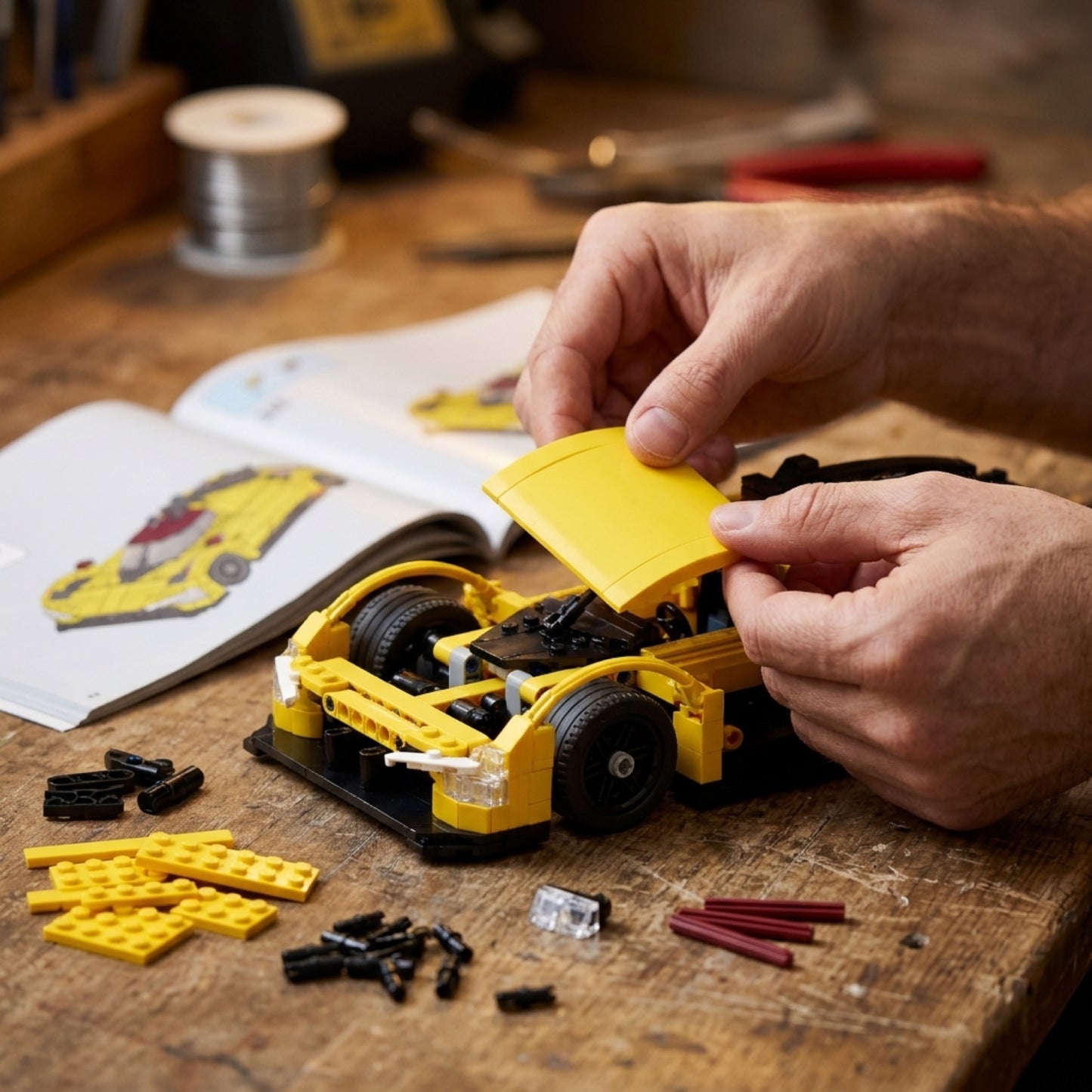 DIY Racing Car Building Kit Technic Compatible Hypercar