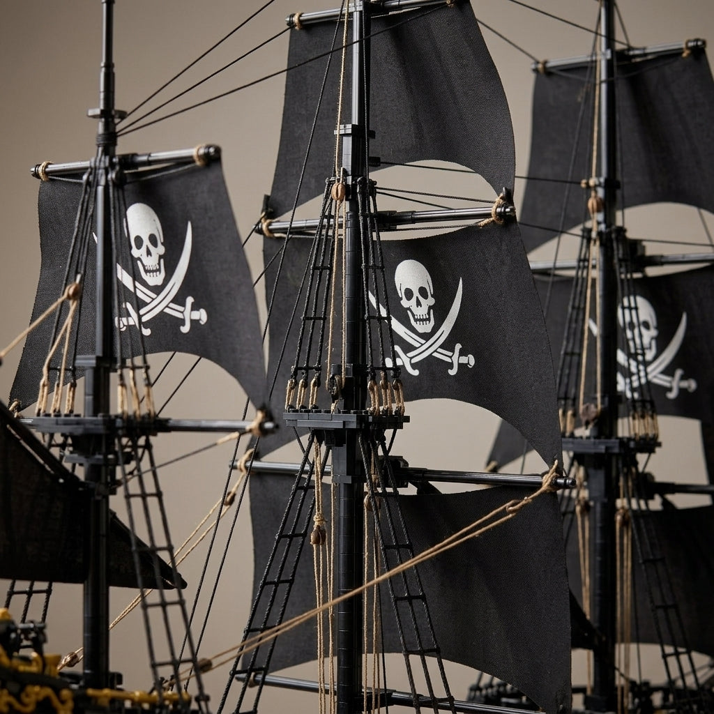 DIY Black Pearl Pirate Ship Building Blocks 4304 Piece Display Model Kit Technic Compatible Galleon Boat Toy Set