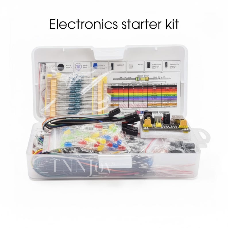 DIY Electronics Learning Kit | Solderless Breadboard Projects, STEM Starter Set