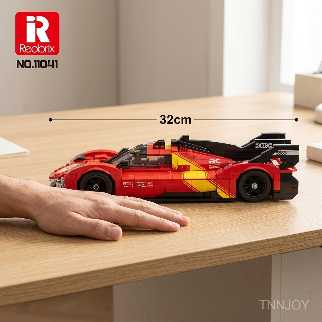 DIY STEM Racing Car Building Block Kit Technic Compatible 1370 Pcs Supercar Model Sport Vehicle Mechanical Project