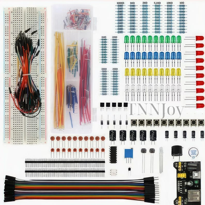 DIY Electronics Learning Kit | Solderless Breadboard Projects, STEM Starter Set