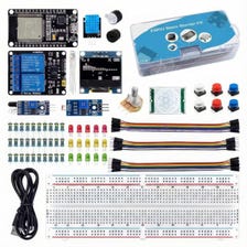 ESP32 Starter Kit with Sensors, OLED, Breadboard, STEM Electronics Learning Set
