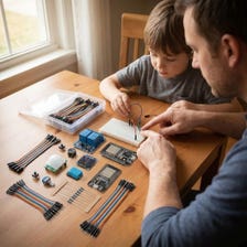 ESP32 Starter Kit with Sensors, OLED, Breadboard, STEM Electronics Learning Set