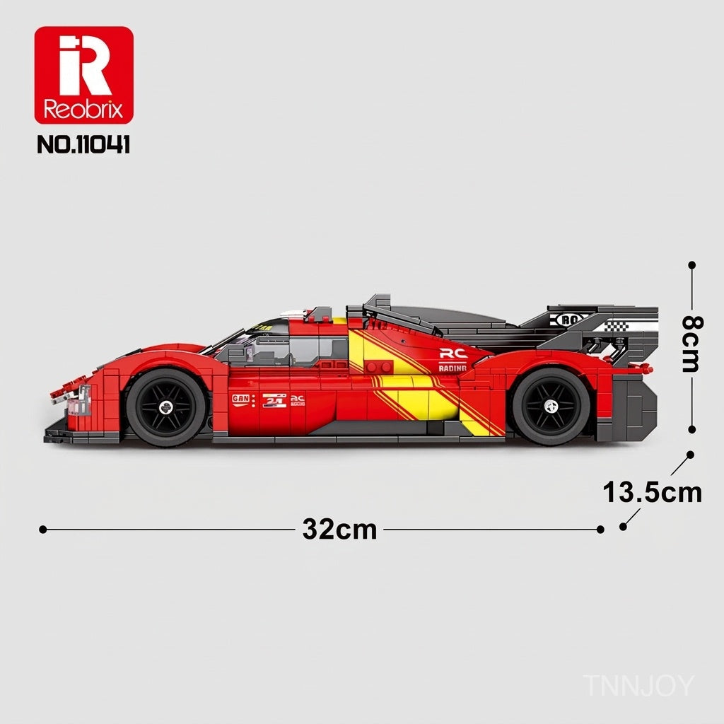 DIY STEM Racing Car Building Block Kit Technic Compatible 1370 Pcs Supercar Model Sport Vehicle Mechanical Project