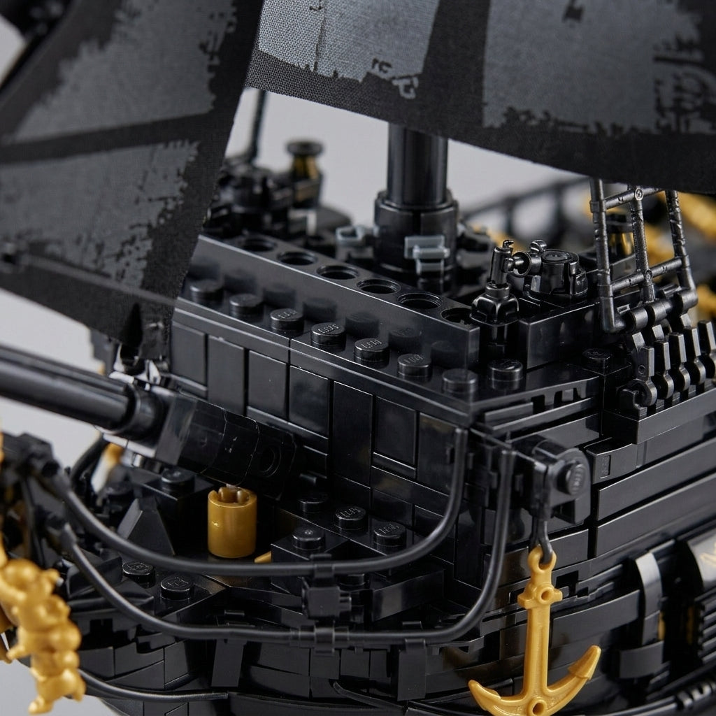 DIY Black Pearl Pirate Ship Building Blocks 4304 Piece Display Model Kit Technic Compatible Galleon Boat Toy Set