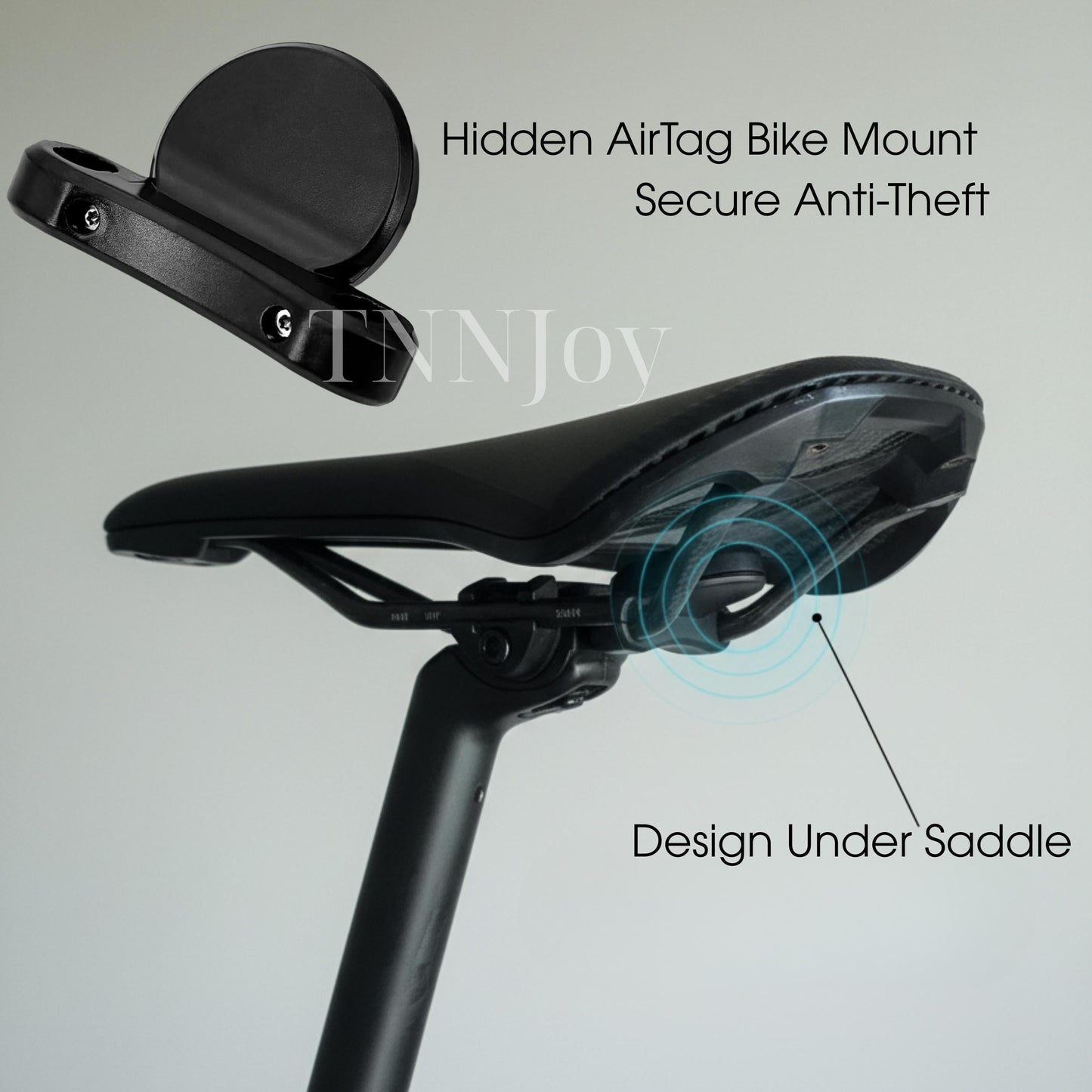 DIY Hidden AirTag Bike Mount Waterproof Anti Theft GPS Tracker Under Seat Saddle Holder Cycling Security Accessory