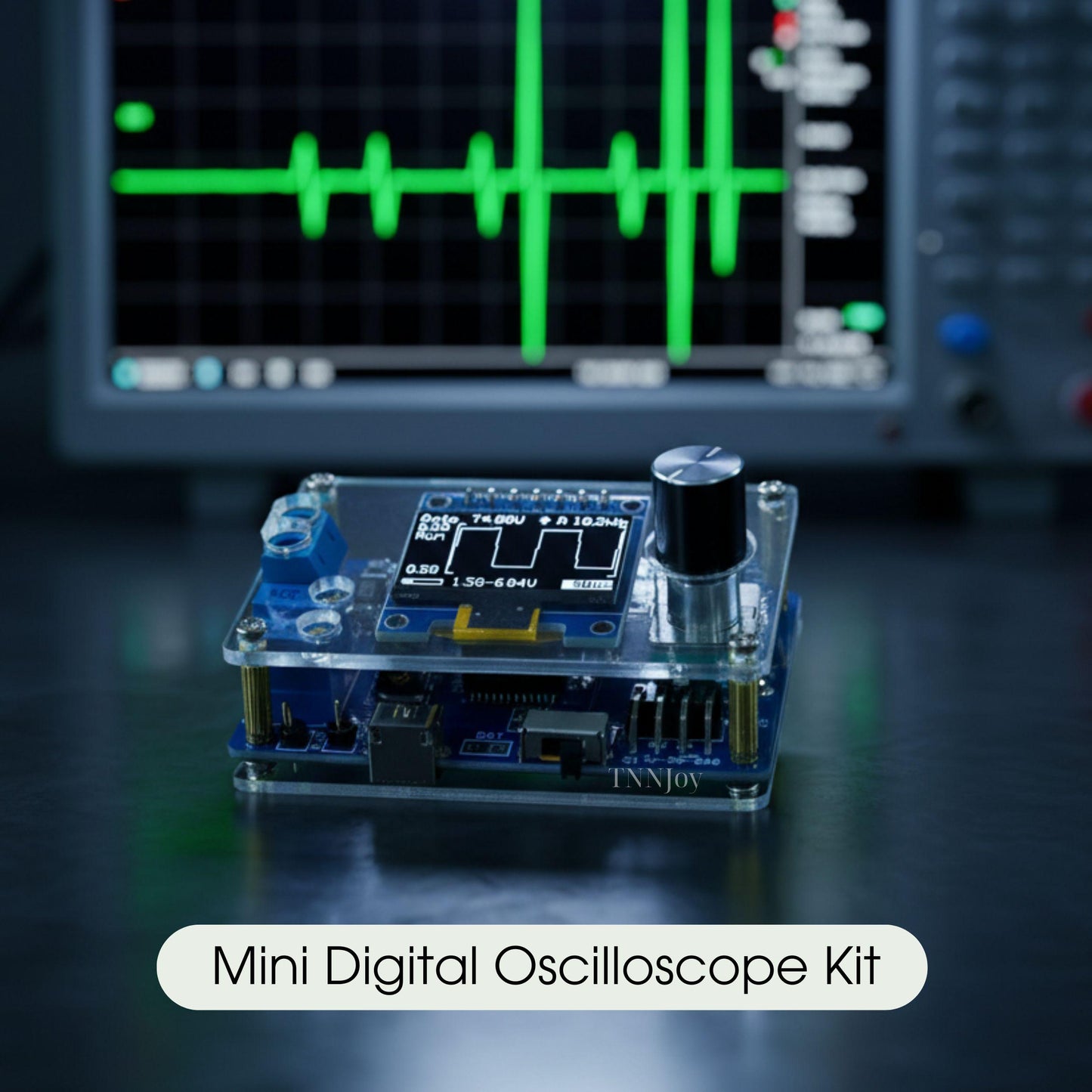 DIY Mini Digital Oscilloscope Kit | OLED Waveform Learning Project, Solder Practice Tool