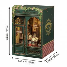 DIY Owl Bookstore Miniature Book Nook Kit with LED Lights