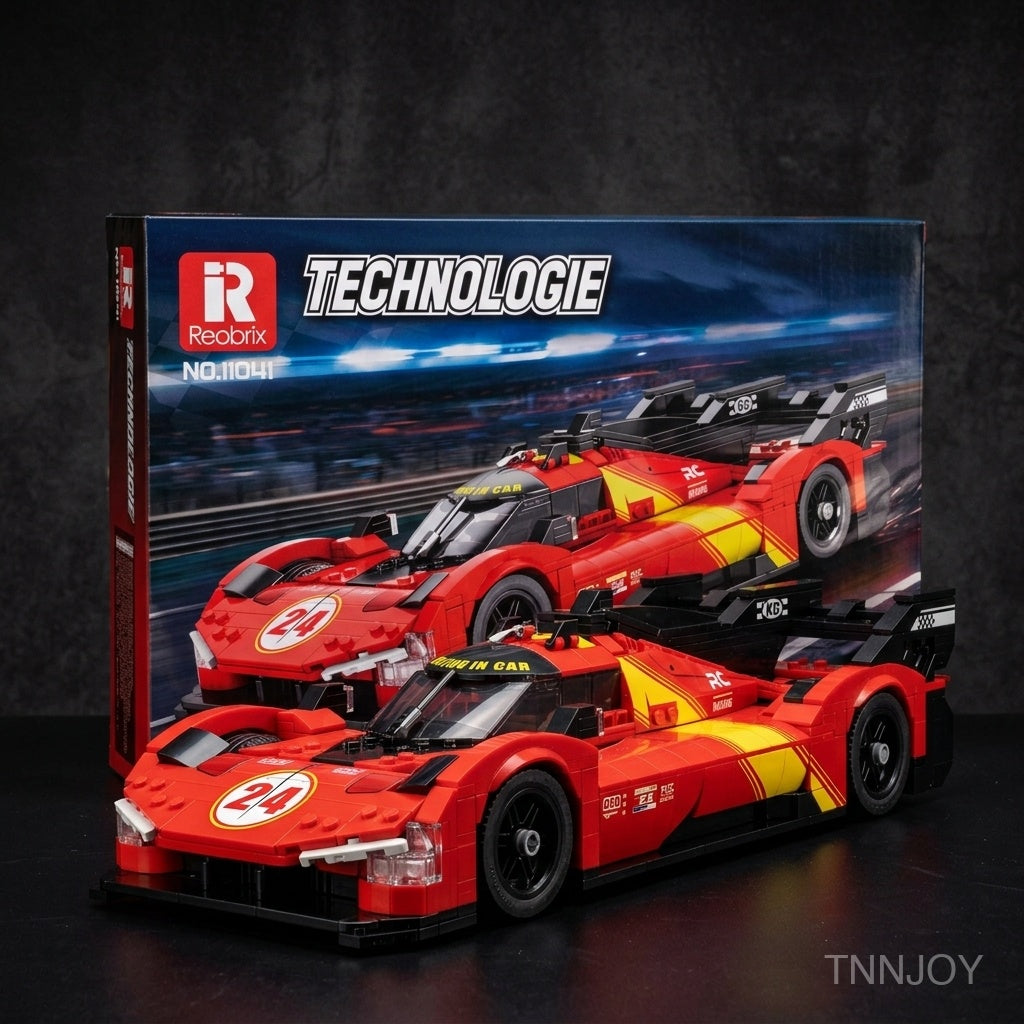 DIY STEM Racing Car Building Block Kit Technic Compatible 1370 Pcs Supercar Model Sport Vehicle Mechanical Project