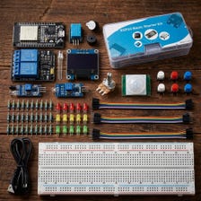 ESP32 Starter Kit with Sensors, OLED, Breadboard, STEM Electronics Learning Set