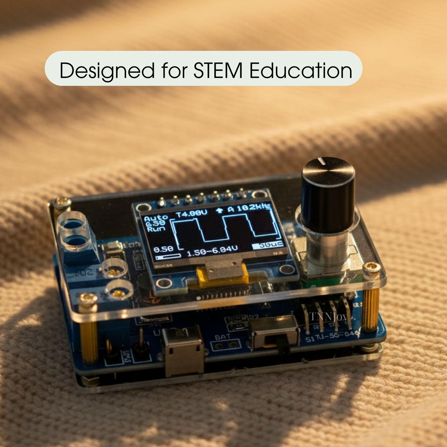 DIY Mini Digital Oscilloscope Kit | OLED Waveform Learning Project, Solder Practice Tool