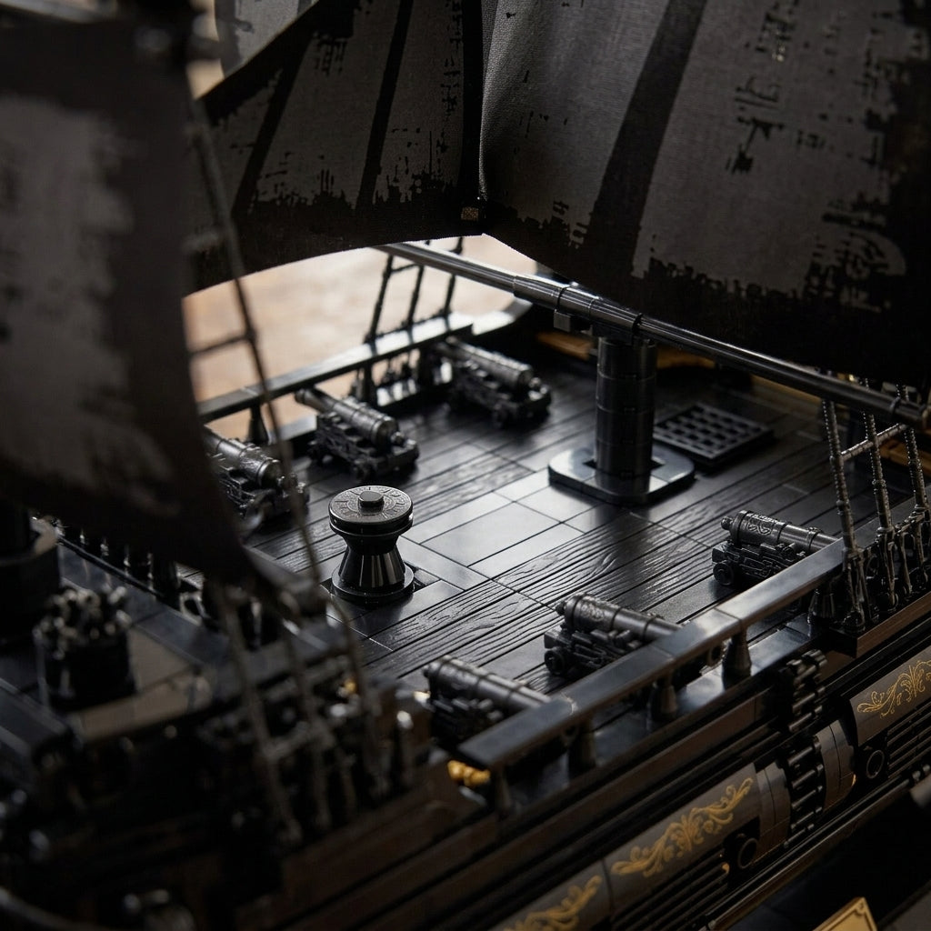 DIY Black Pearl Pirate Ship Building Blocks 4304 Piece Display Model Kit Technic Compatible Galleon Boat Toy Set