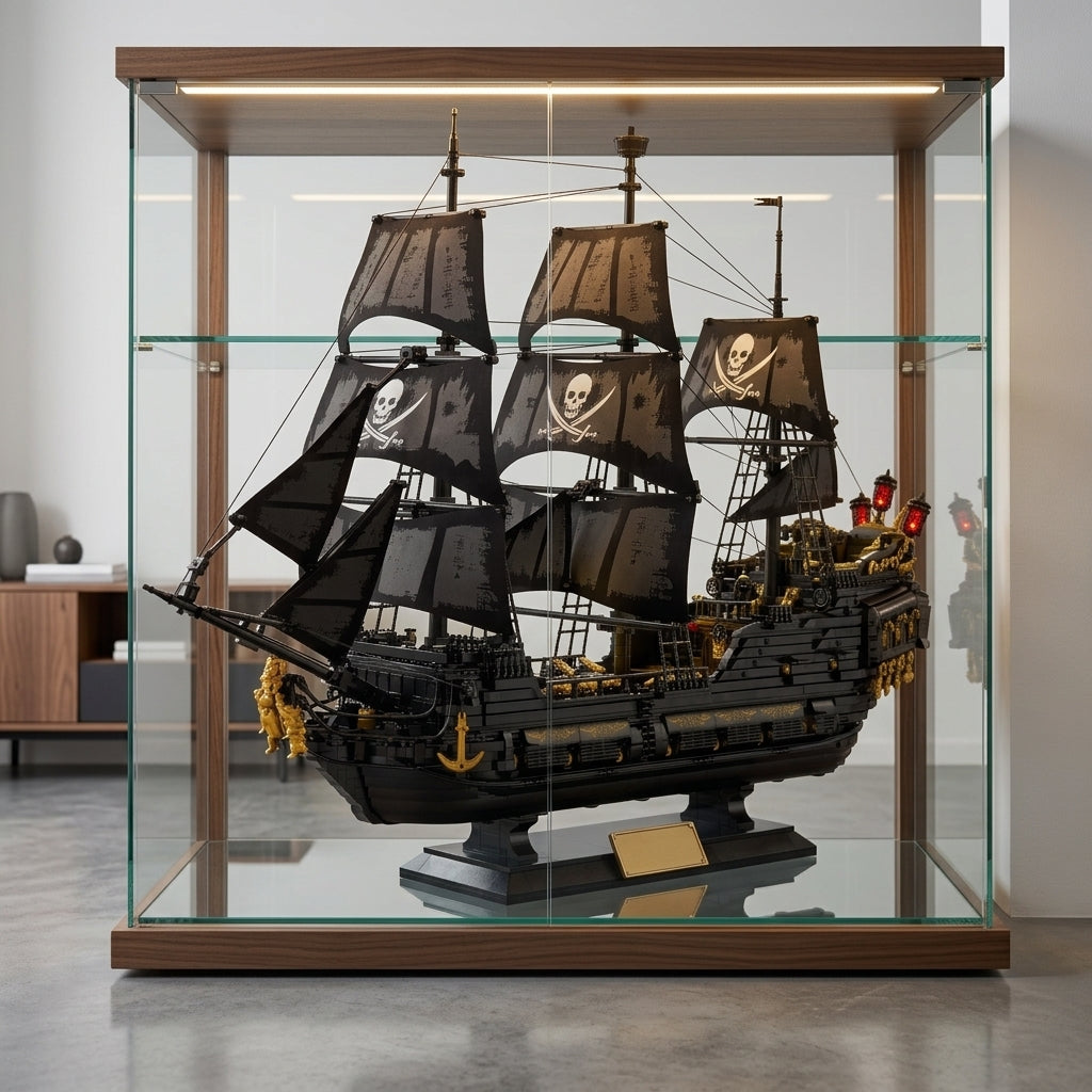 DIY Black Pearl Pirate Ship Building Blocks 4304 Piece Display Model Kit Technic Compatible Galleon Boat Toy Set