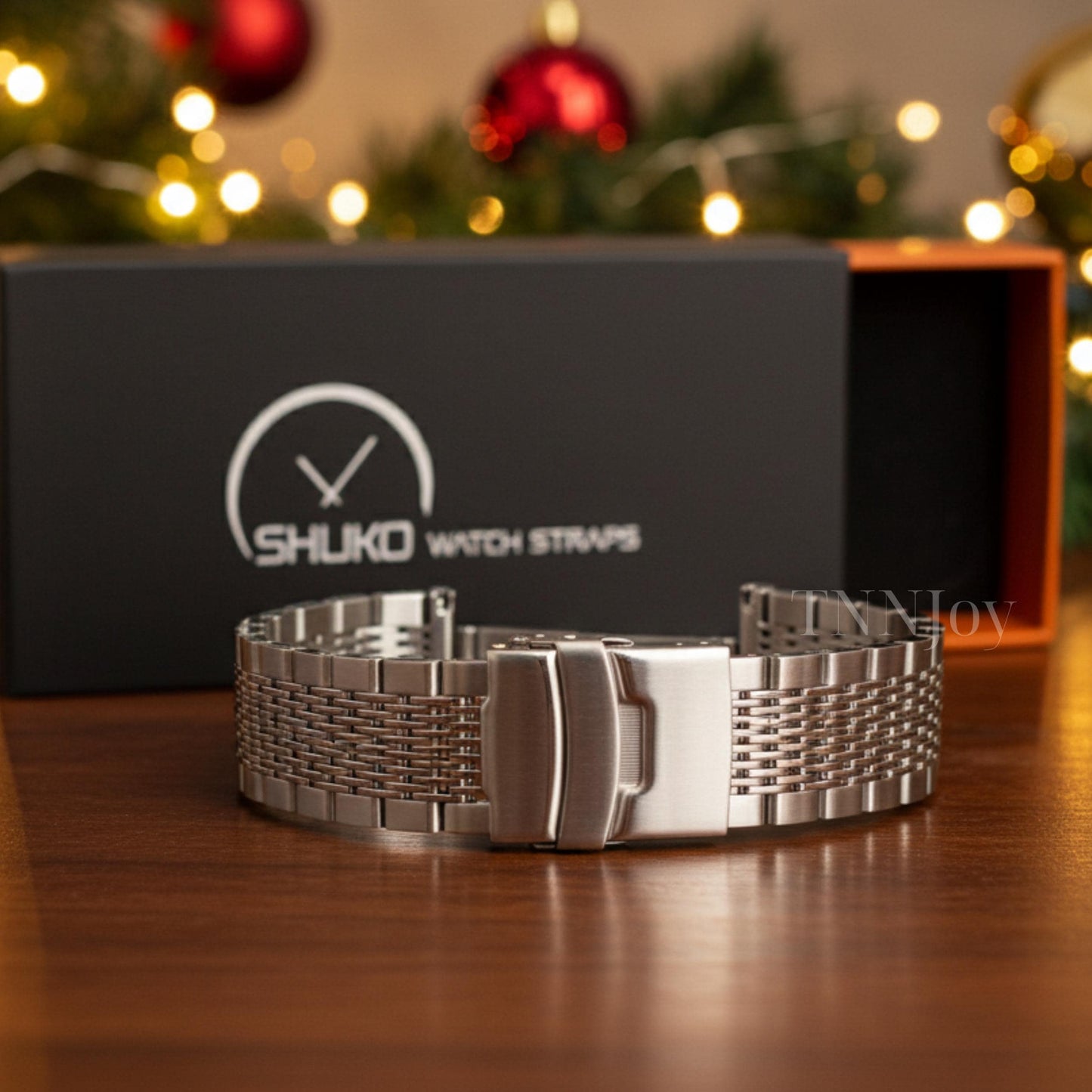 DIY Polished Silver Stainless Steel Watch Band 20mm 22mm Replacement Bracelet Strap with Spring Bars & Tool Kit