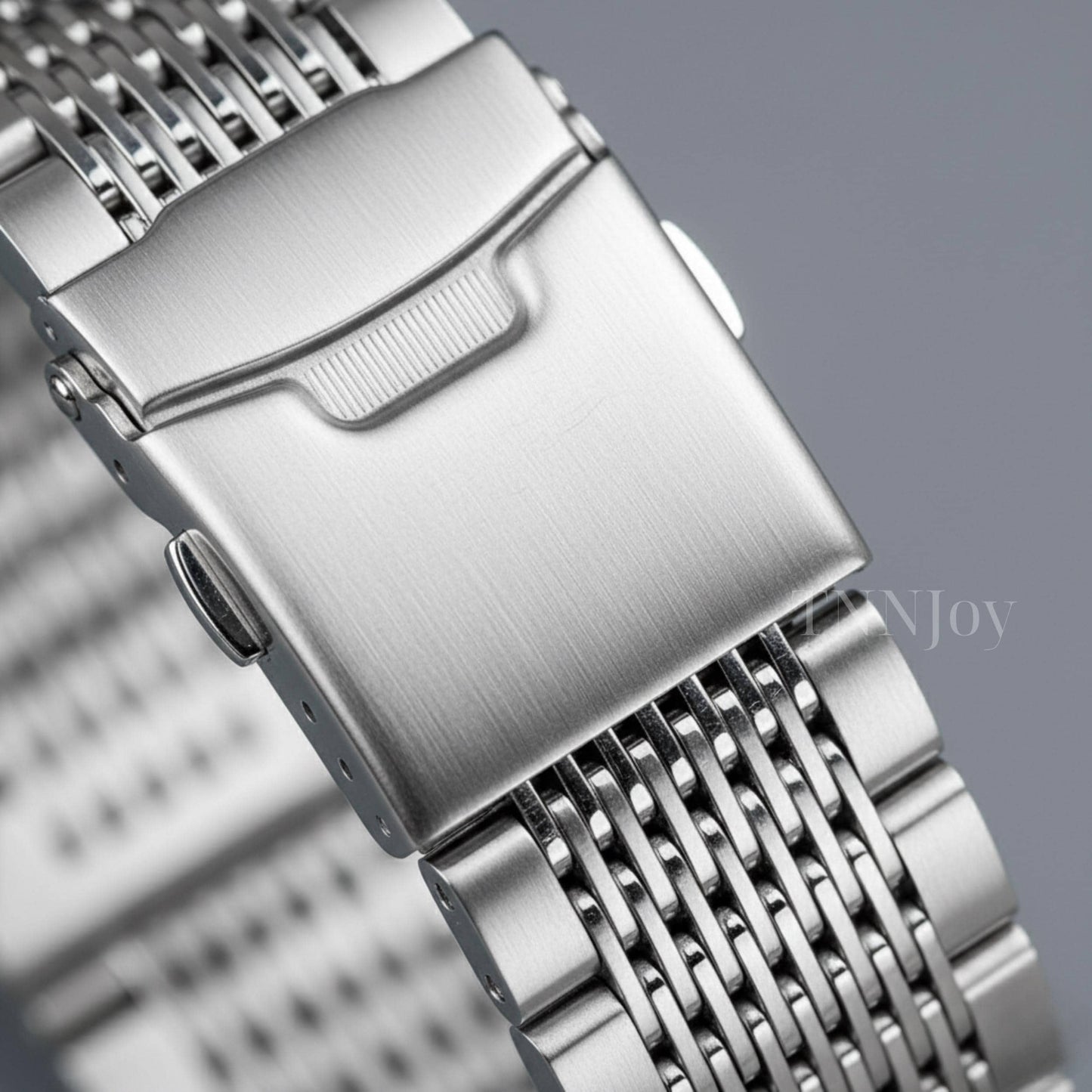 DIY Polished Silver Stainless Steel Watch Band 20mm 22mm Replacement Bracelet Strap with Spring Bars & Tool Kit