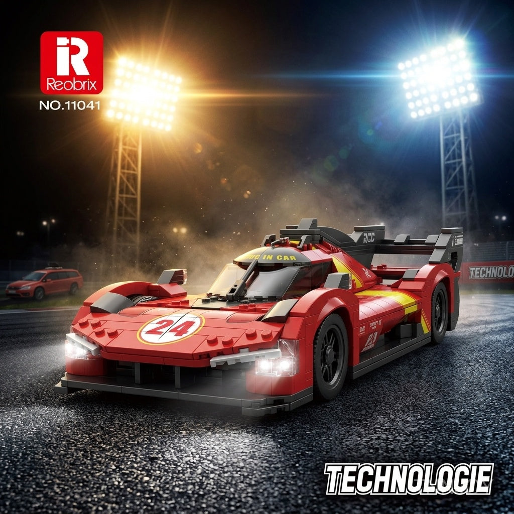 DIY STEM Racing Car Building Block Kit Technic Compatible 1370 Pcs Supercar Model Sport Vehicle Mechanical Project