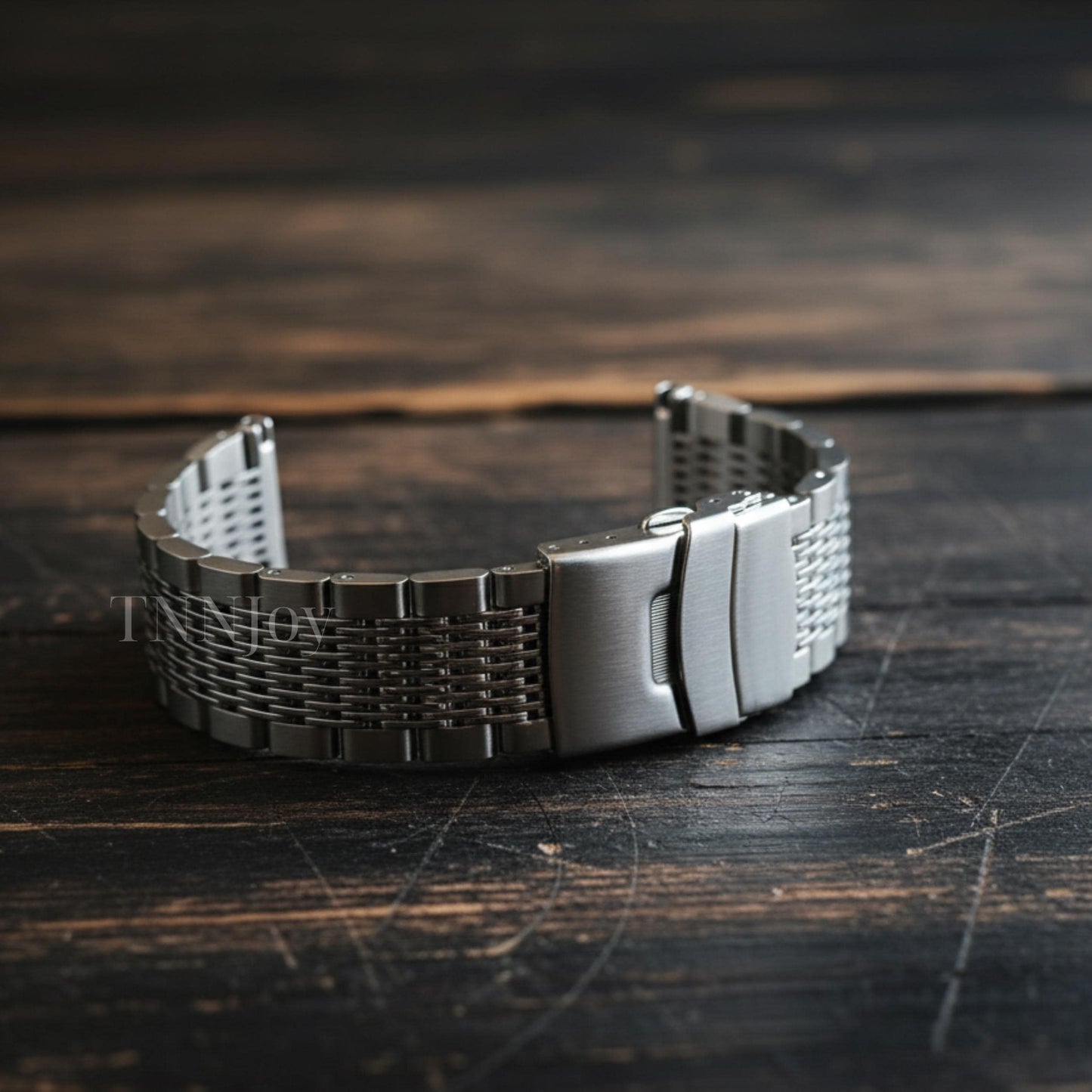 DIY Polished Silver Stainless Steel Watch Band 20mm 22mm Replacement Bracelet Strap with Spring Bars & Tool Kit