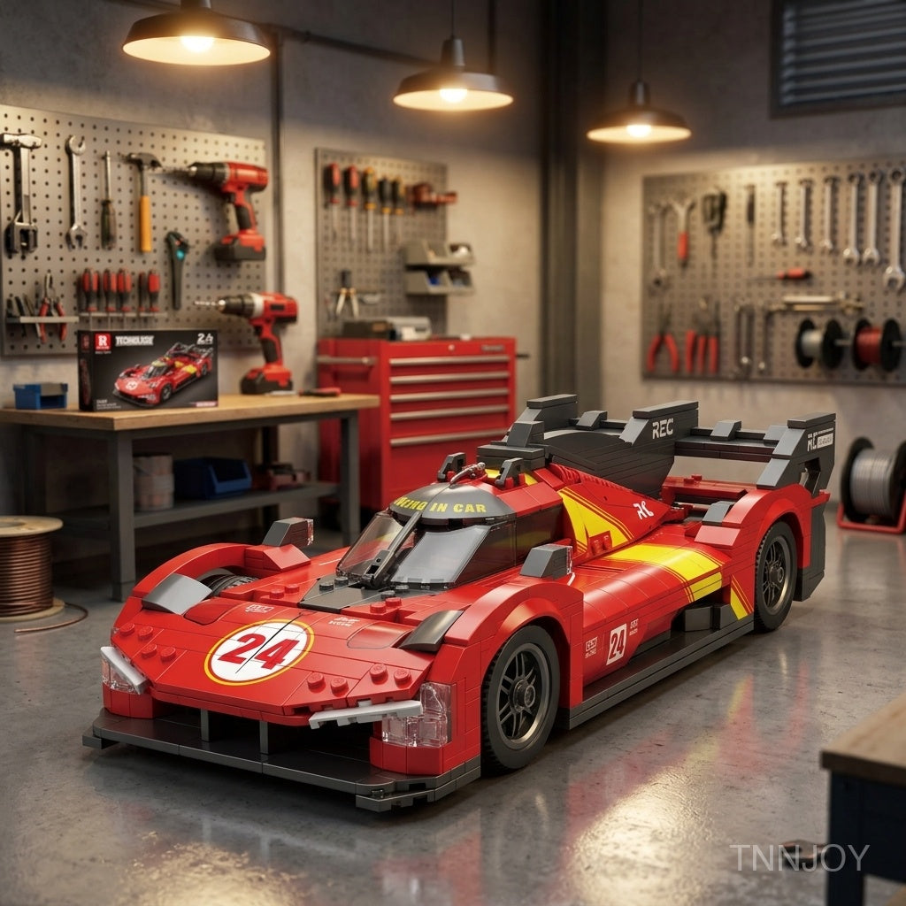 DIY STEM Racing Car Building Block Kit Technic Compatible 1370 Pcs Supercar Model Sport Vehicle Mechanical Project