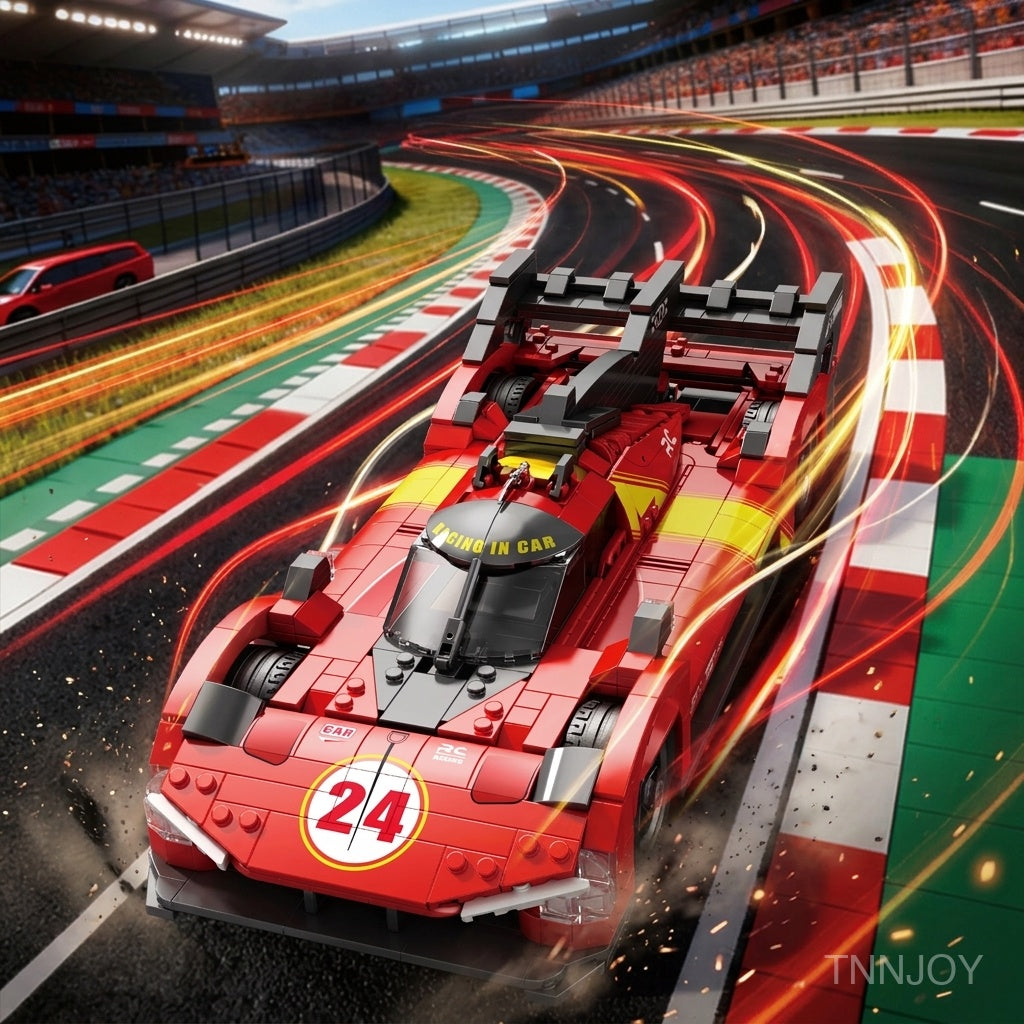 DIY STEM Racing Car Building Block Kit Technic Compatible 1370 Pcs Supercar Model Sport Vehicle Mechanical Project