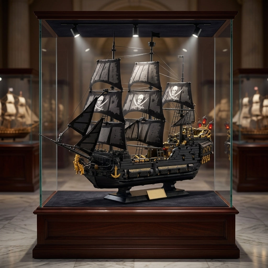 DIY Black Pearl Pirate Ship Building Blocks 4304 Piece Display Model Kit Technic Compatible Galleon Boat Toy Set