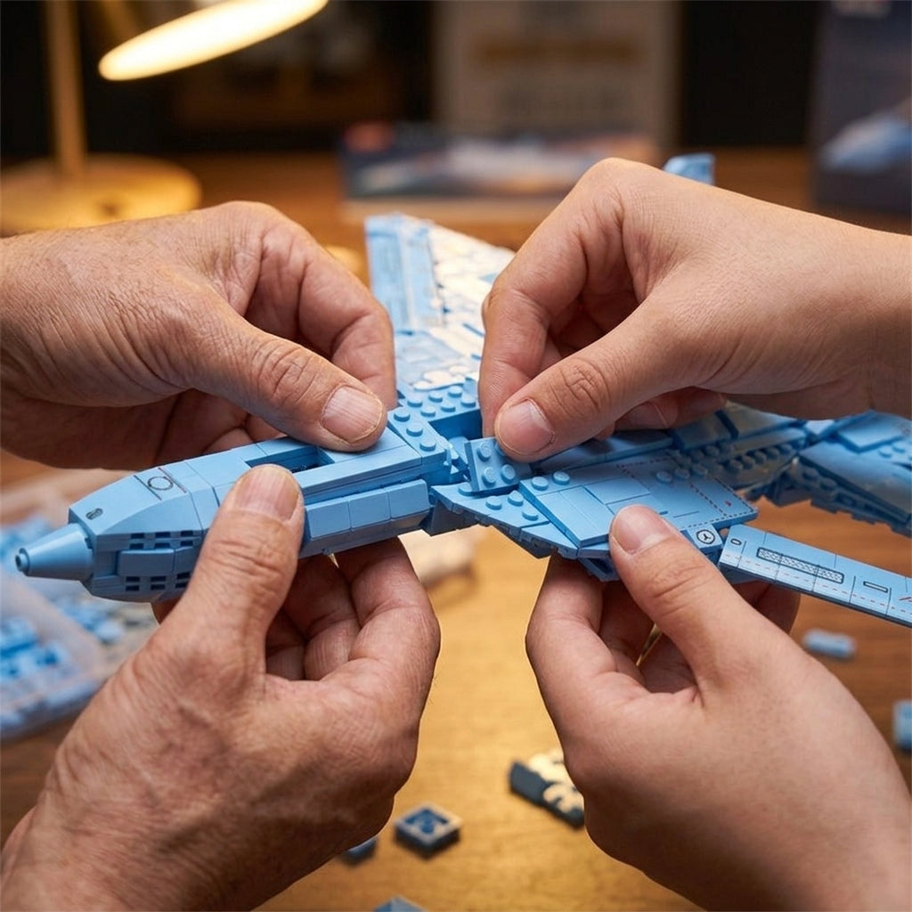 DIY Su 57 Sukhoi Fighter Jet Building Block Model Kit Stealth Military Aircraft Toy Set Technic Compatible Air Force Jet 1456 Pcs