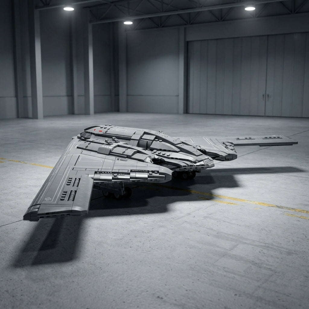 DIY B2 Stealth Bomber Building Block Model Kit Strategic Aircraft Toy Set Technic Compatible Military Airplane 1977 Pcs