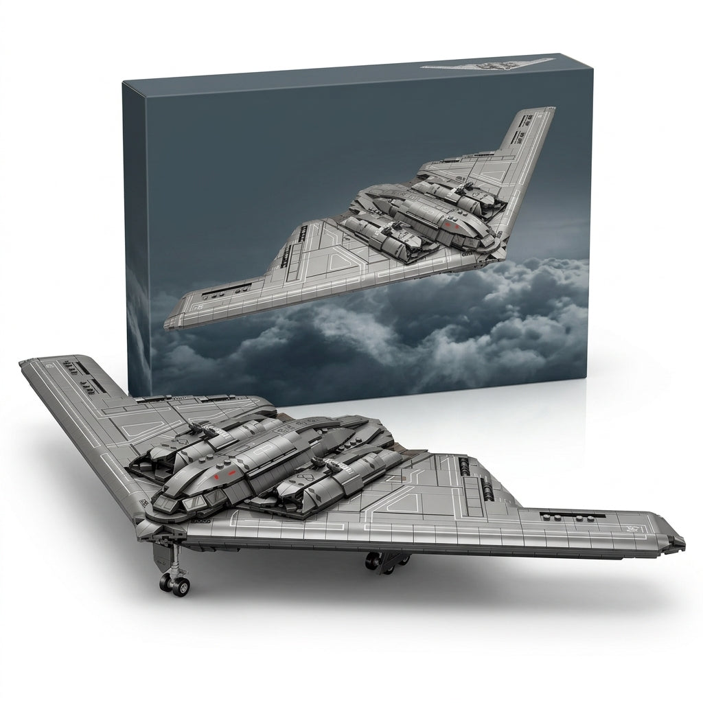 DIY B2 Stealth Bomber Building Block Model Kit Strategic Aircraft Toy Set Technic Compatible Military Airplane 1977 Pcs
