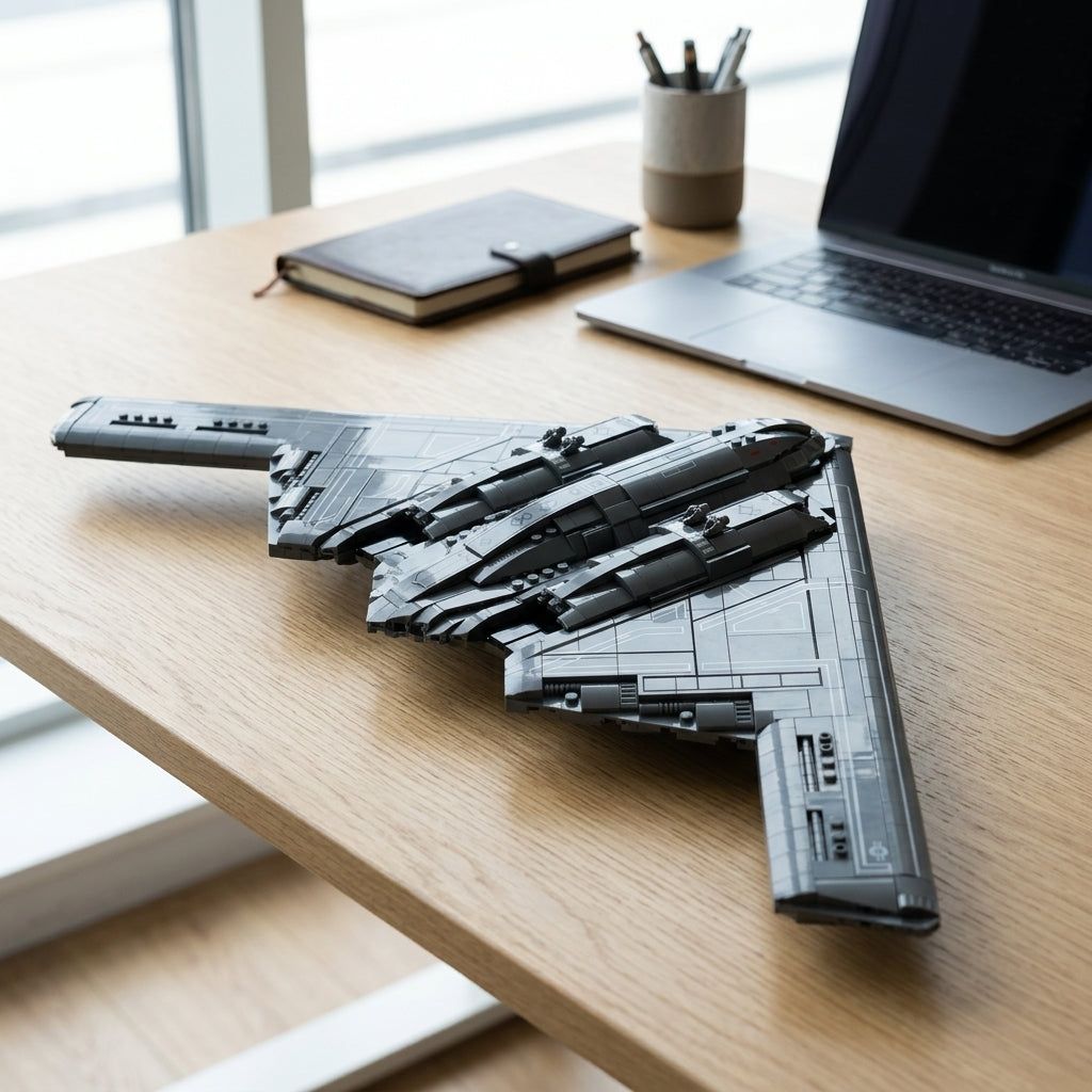 DIY B2 Stealth Bomber Building Block Model Kit Strategic Aircraft Toy Set Technic Compatible Military Airplane 1977 Pcs