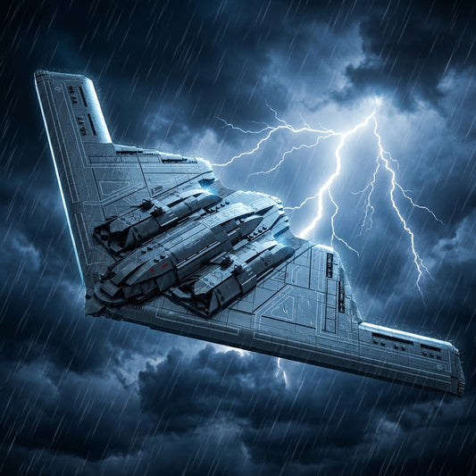 DIY B2 Stealth Bomber Building Block Model Kit Strategic Aircraft Toy Set Technic Compatible Military Airplane 1977 Pcs