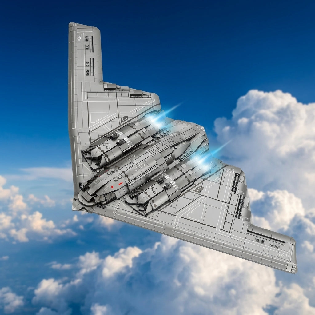 DIY B2 Stealth Bomber Building Block Model Kit Strategic Aircraft Toy Set Technic Compatible Military Airplane 1977 Pcs