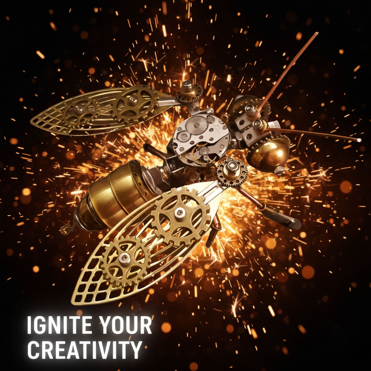 DIY Steampunk Metal Insect Model Kit | 3D Metal Puzzle Assembly Toy (3 Styles)