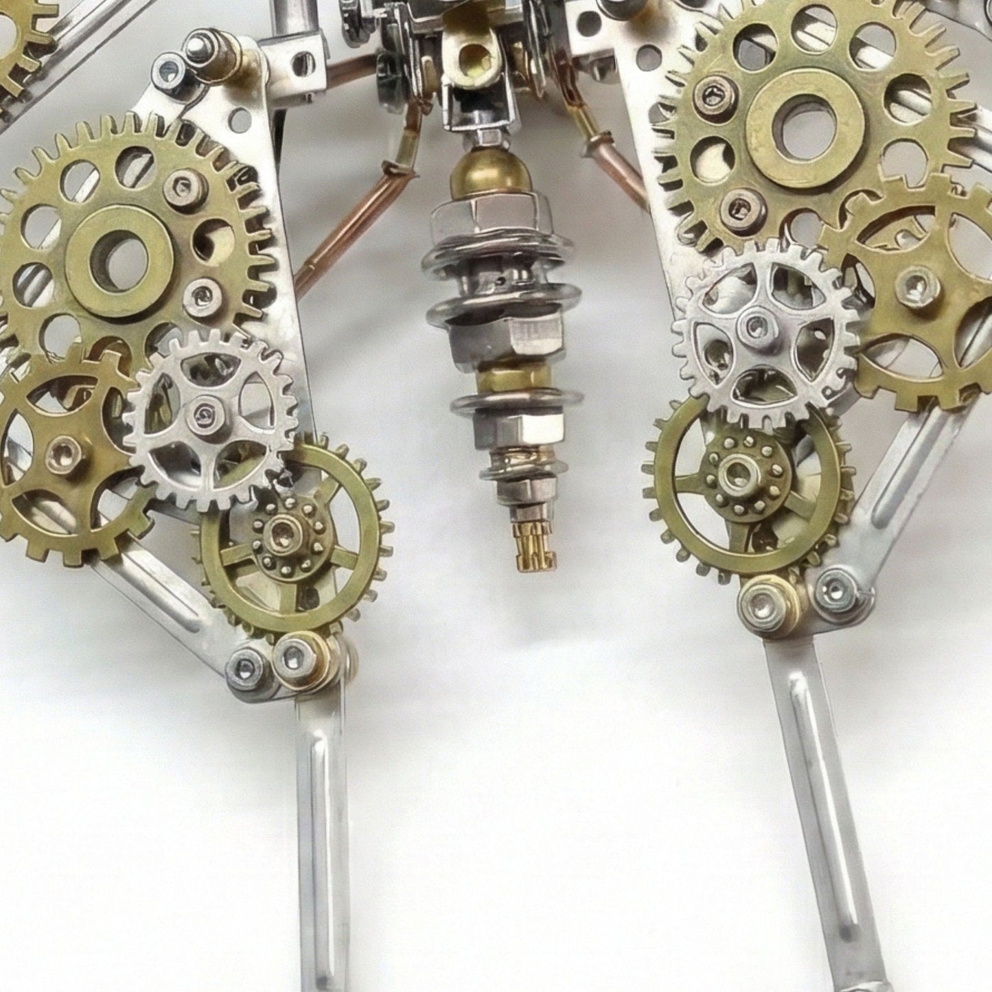 DIY Steampunk Metal Butterfly Puzzle Kit Mechanical Model Building Set Stainless Steel Brass Components Desk Art Sculpture