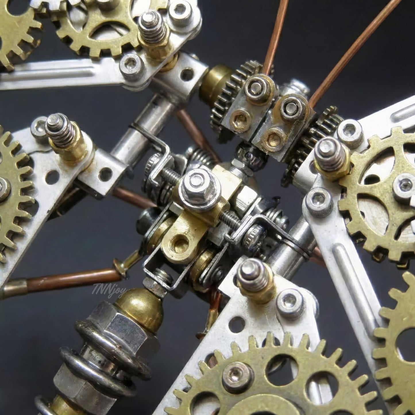 DIY Steampunk Metal Butterfly Puzzle Kit Mechanical Model Building Set Stainless Steel Brass Components Desk Art Sculpture