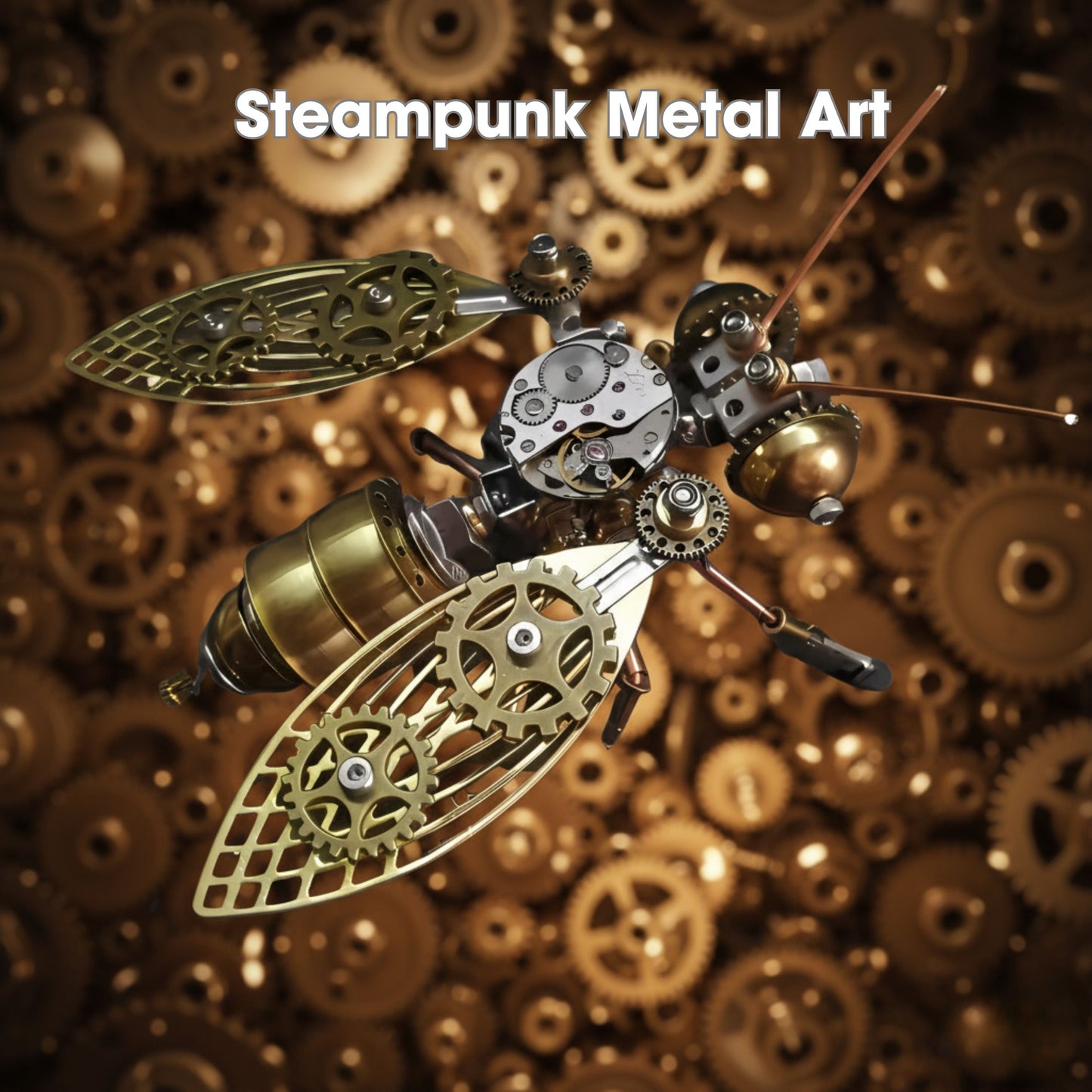 DIY Steampunk Metal Insect Model Kit | 3D Metal Puzzle Assembly Toy (3 Styles)