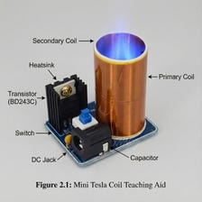 DIY Mini Tesla Coil Kit BD243C | Electronics Experiment & Solder Practice