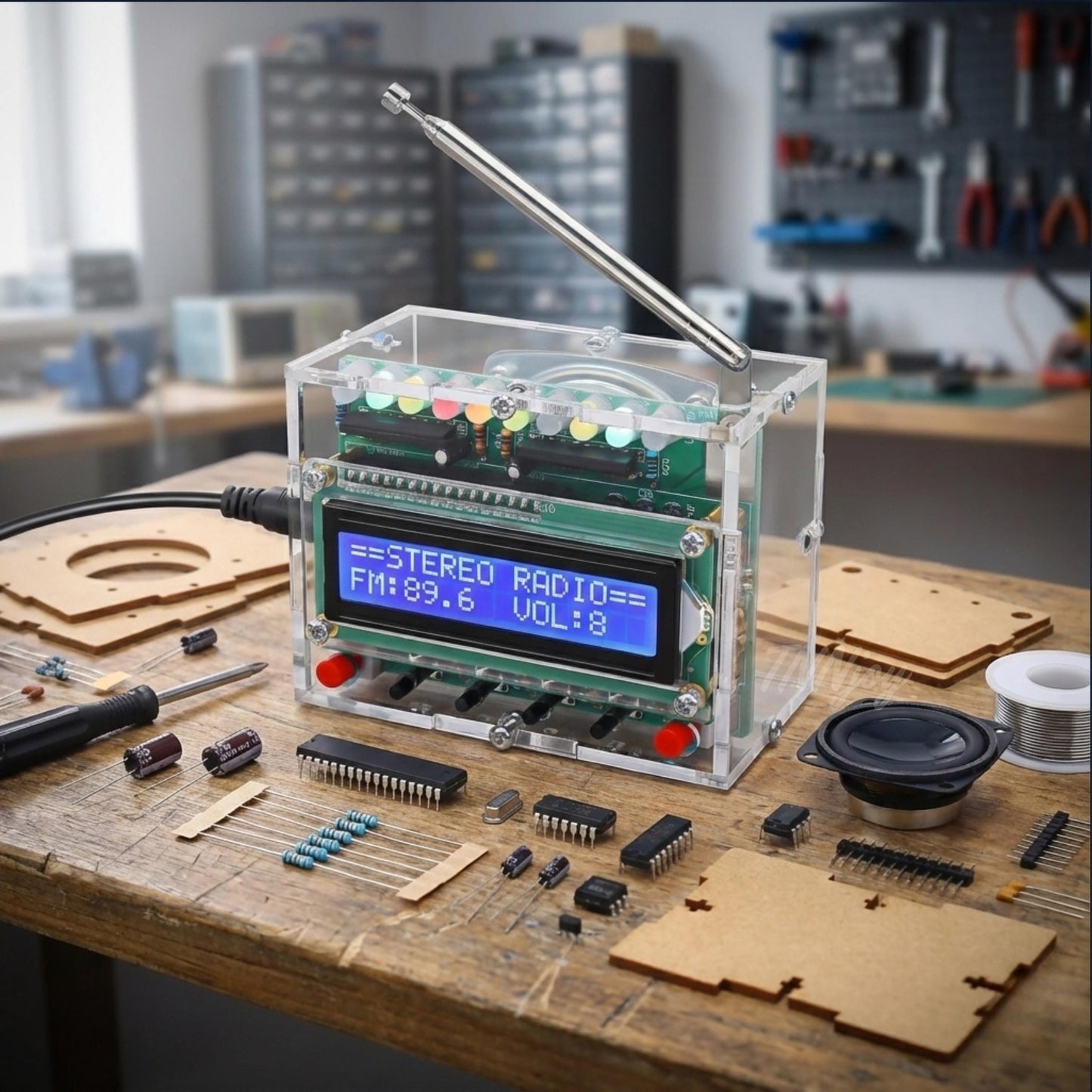 DIY OLED FM Radio Soldering Kit | Solder Practice Electronics Project (87-108MHz)