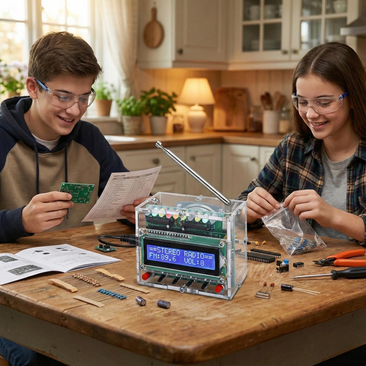 DIY OLED FM Radio Soldering Kit | Solder Practice Electronics Project (87-108MHz)