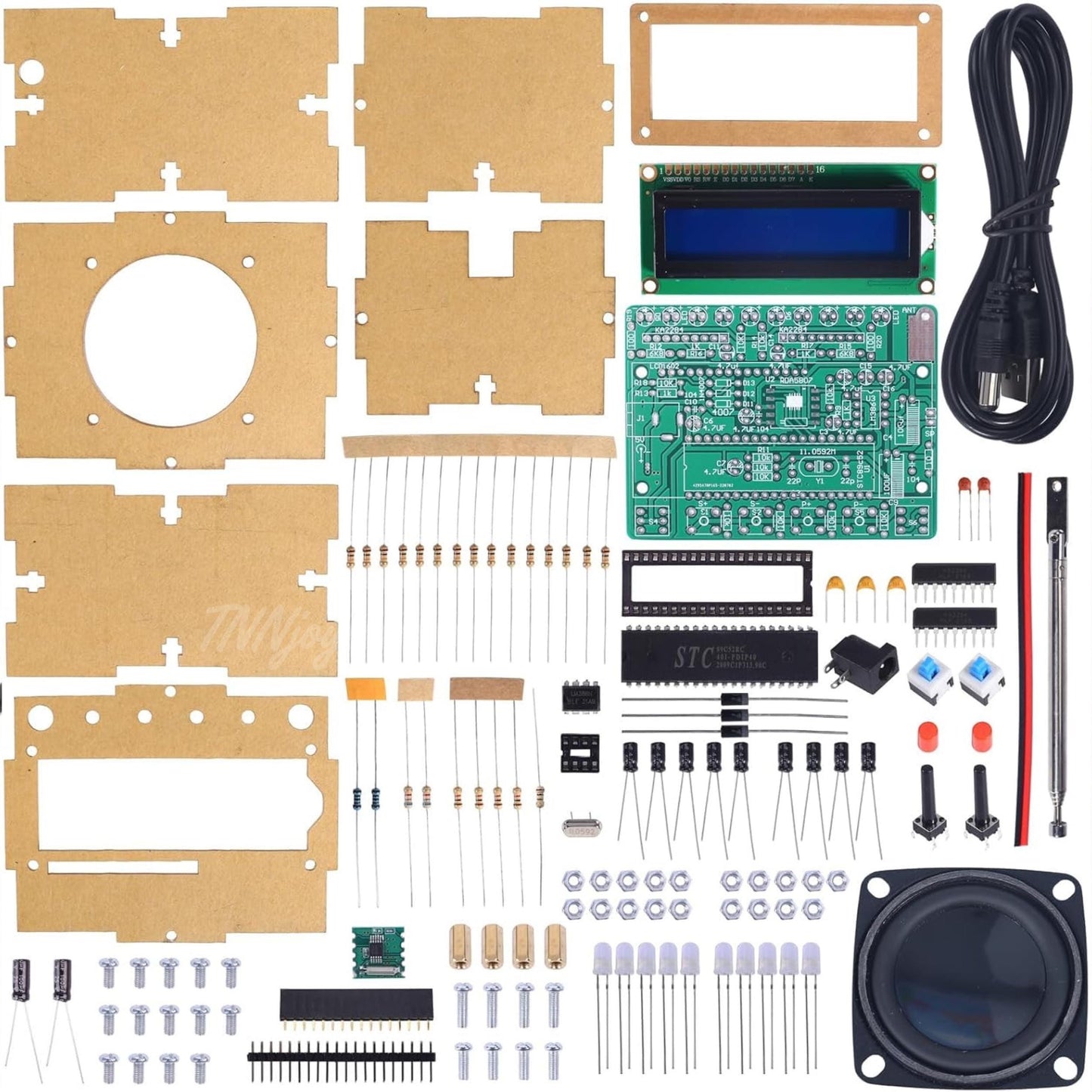 DIY OLED FM Radio Soldering Kit | Solder Practice Electronics Project (87-108MHz)